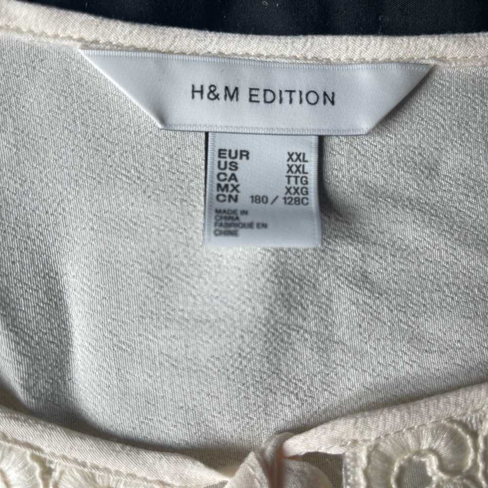 Elegant H&M Edition Embroidered Blouse - Picture 3 of 4